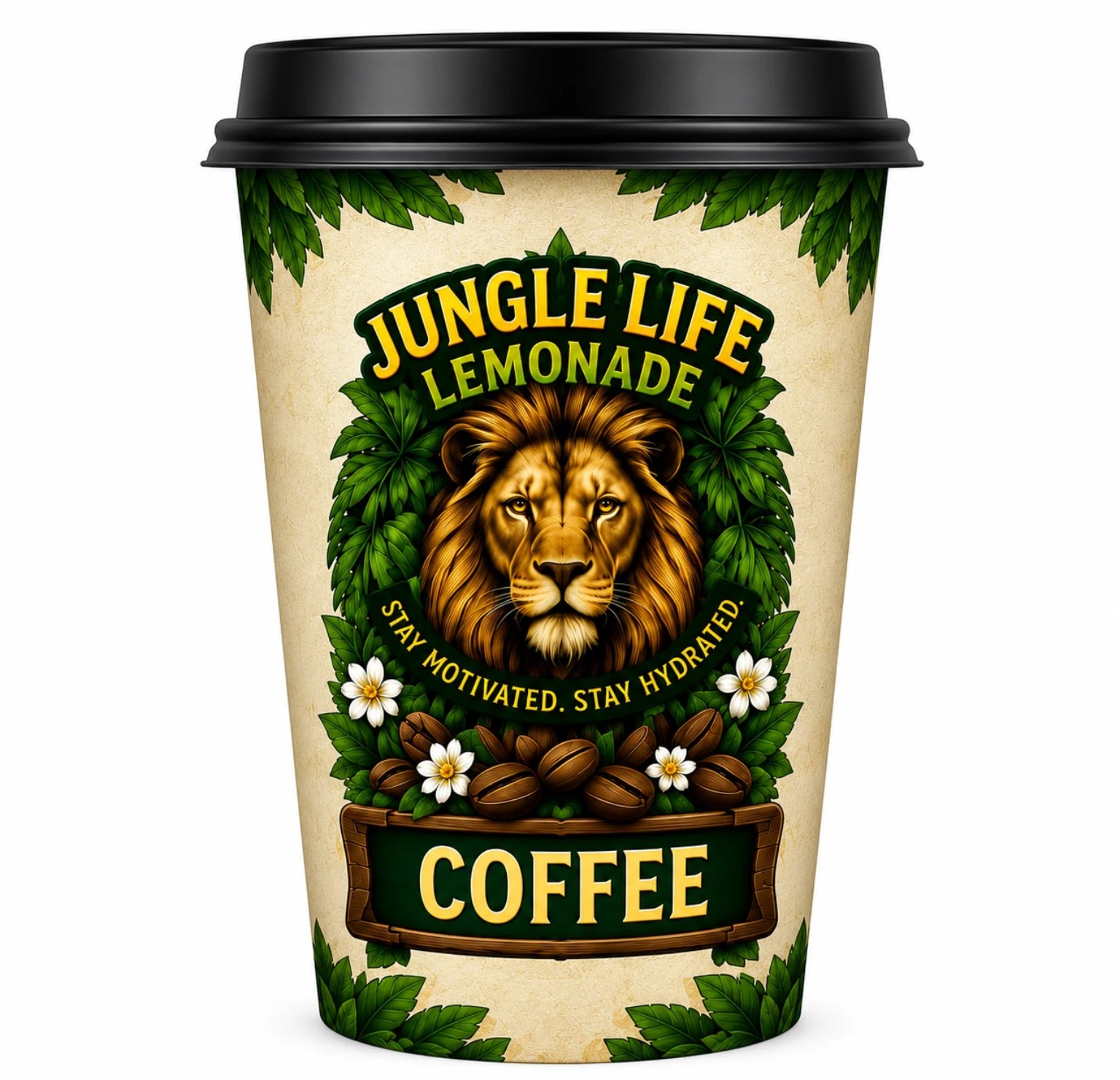 Large Jungle Life coffee cup